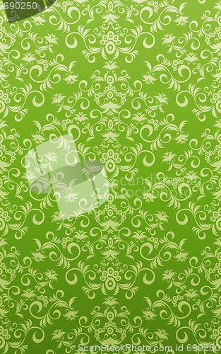 Image of Decorative seamless floral ornament