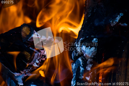 Image of Burns of firewood