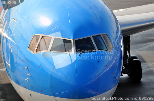 Image of Passenger airplane nose