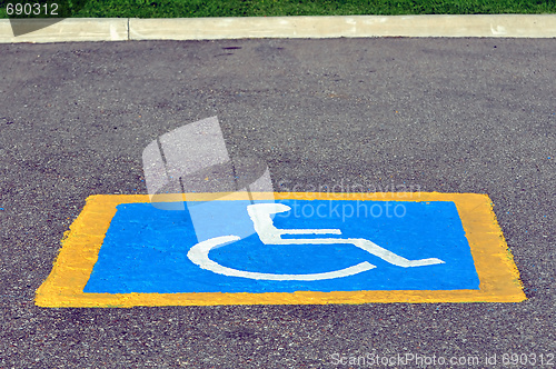 Image of Handicapped reserved parking