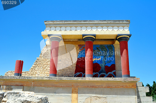 Image of Archaeological site of Knossos. Minoan Palace. Crete.