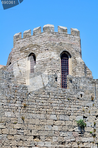 Image of Medieval fortress of Rhodes, Greece.