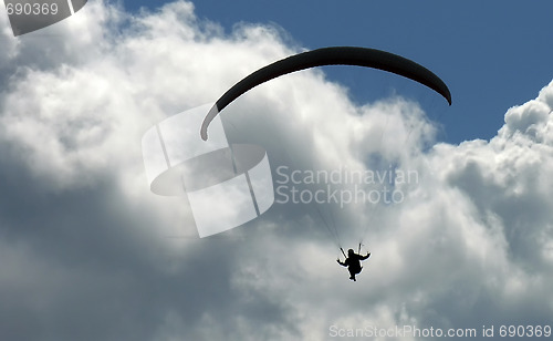 Image of Paragliding, Dolomites, Italy, August 2009