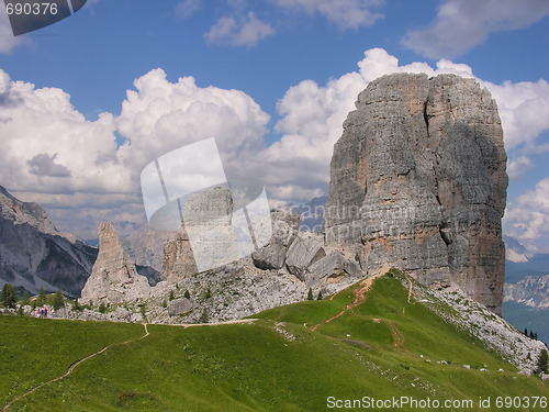 Image of Giant Rocks, Dolomites, Italy, August 2009