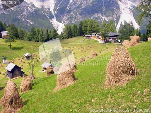 Image of Haystack, Dolomites, Italy, July 2009