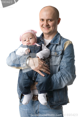 Image of Father with baby