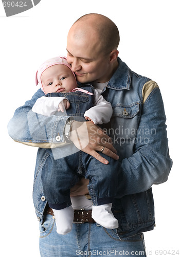 Image of Father with baby