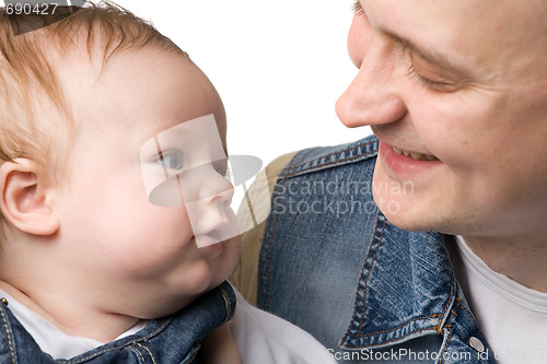 Image of Father with baby