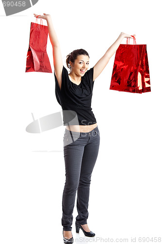 Image of Shopping girl