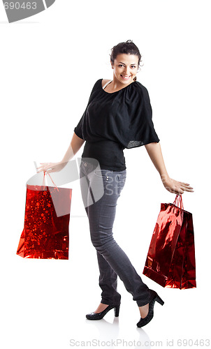 Image of Shopping girl
