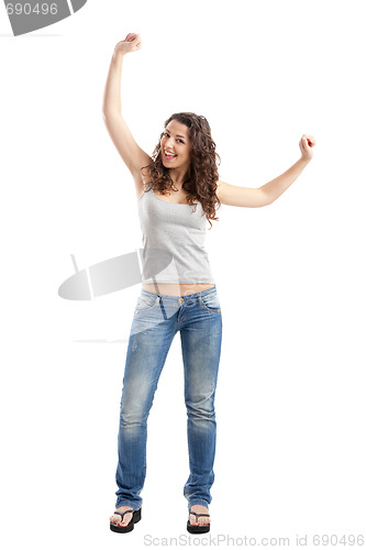Image of Happy young woman