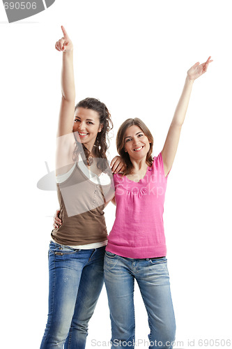 Image of Happy young women's