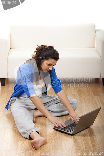 Image of Girl using a laptop
