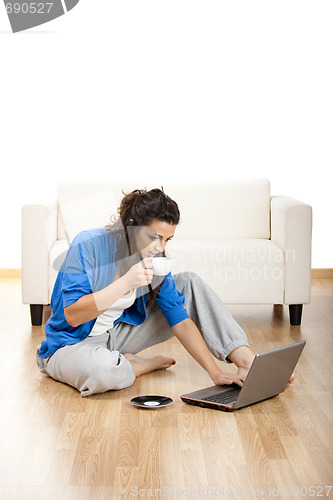 Image of Girl using a laptop
