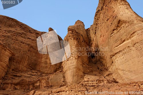 Image of Solomon pillars rock in Timna national desert park in Israel 