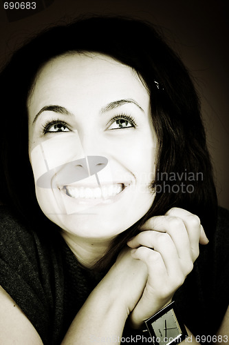 Image of Beautiful woman with great eyes.