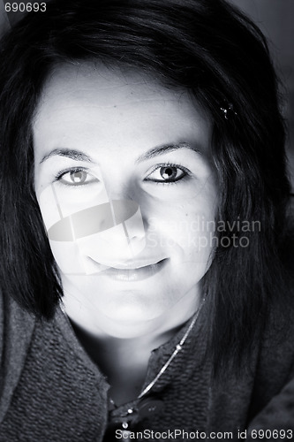 Image of Woman with green eyes