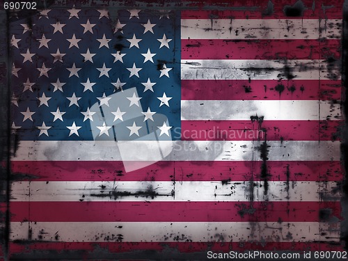 Image of grungy us flag