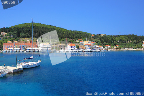 Image of The harbour at Fiskardo 