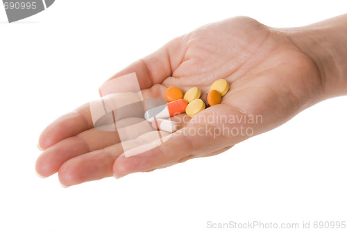 Image of Hand & Pills