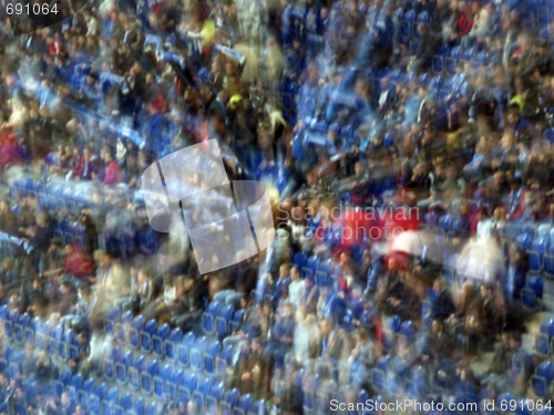 Image of Crowd of fans on the stadium