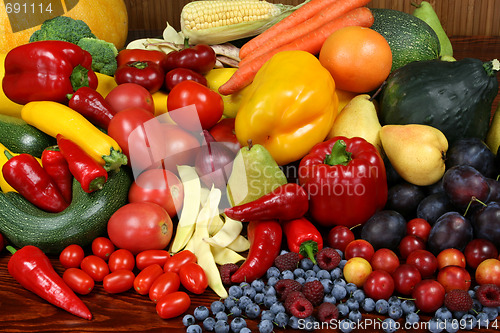 Image of Fruits and vegetables.