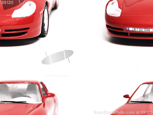 Image of Red Car - different parts