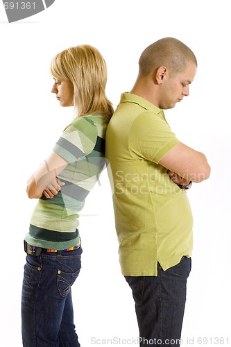Image of girl and boy after having an argument