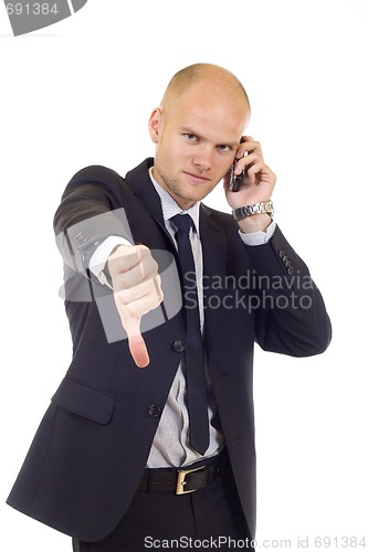 Image of Businessman with bad news