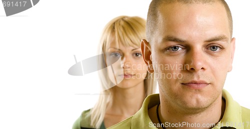 Image of  man in front of a woman