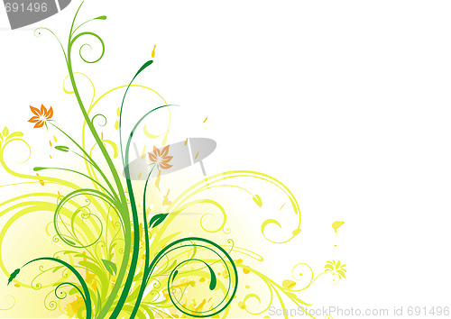 Image of floral abstract background