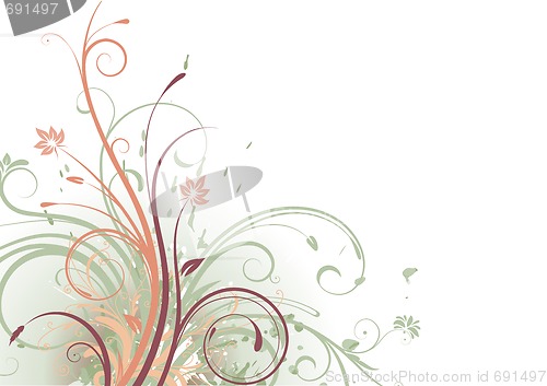 Image of floral abstract background