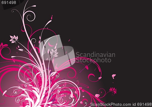 Image of floral abstract background