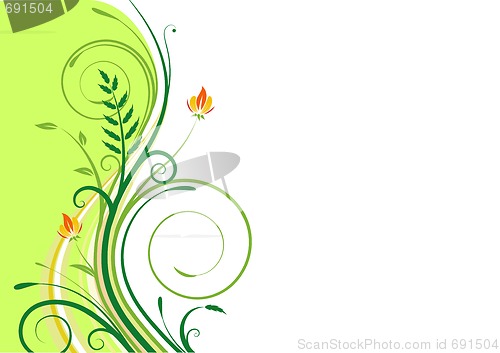 Image of floral abstract background