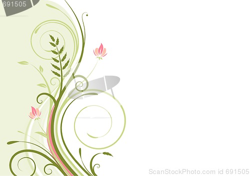 Image of floral abstract background