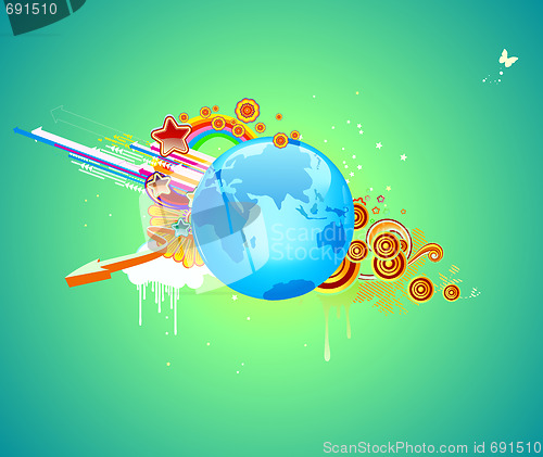 Image of funky abstract background
