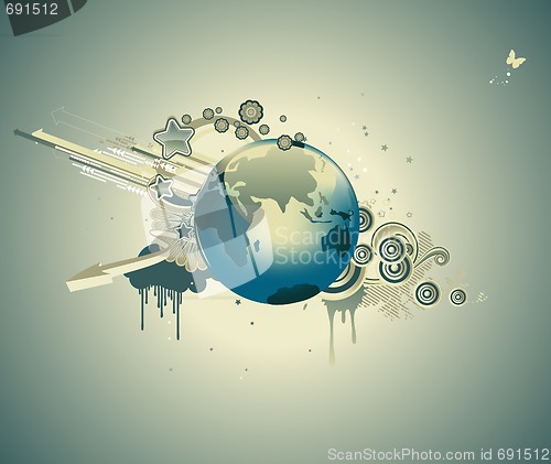 Image of funky abstract background