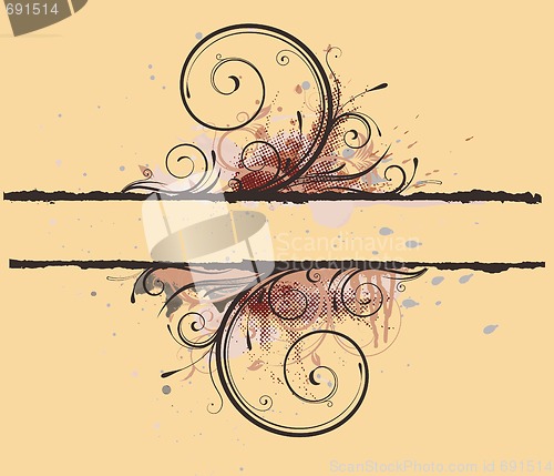 Image of Floral Decorative banner