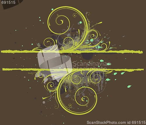 Image of Floral Decorative banner