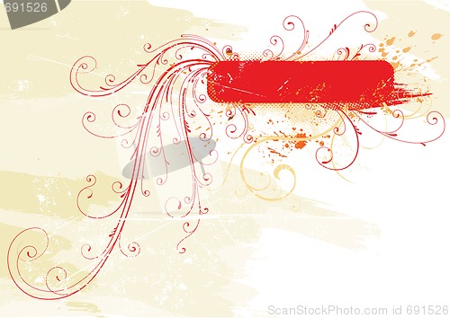 Image of Floral Decorative banner