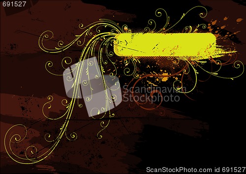 Image of Floral Decorative banner