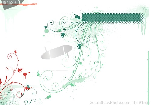 Image of floral abstract background