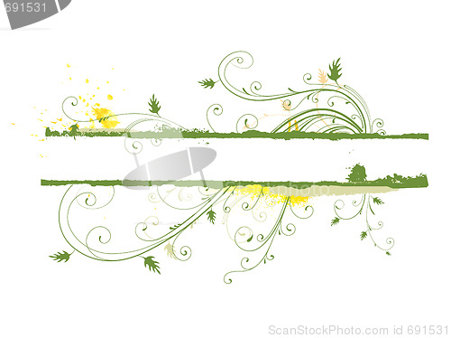 Image of Floral Decorative banner