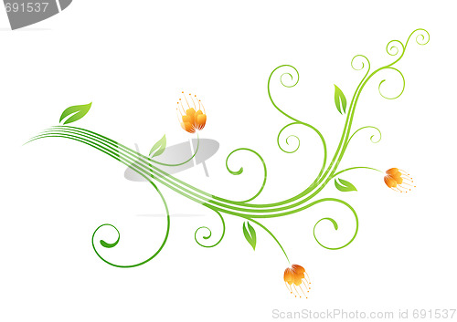 Image of floral abstract background