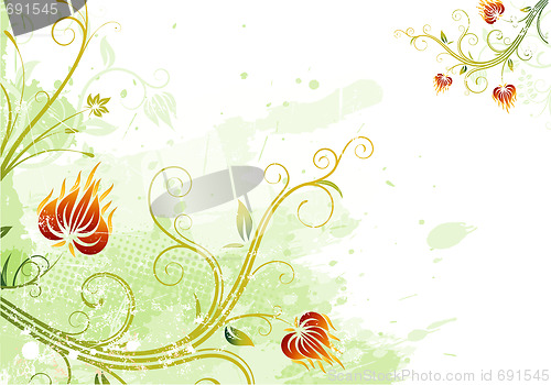 Image of floral abstract background