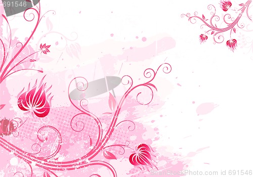 Image of floral abstract background