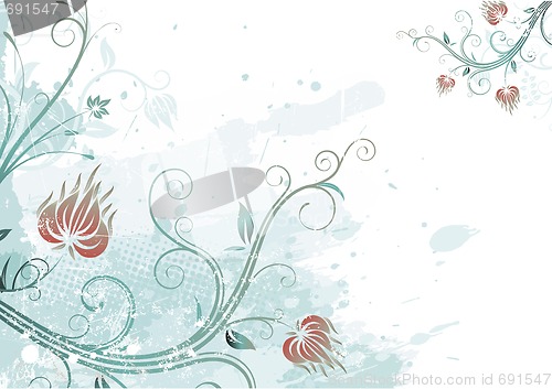 Image of floral abstract background