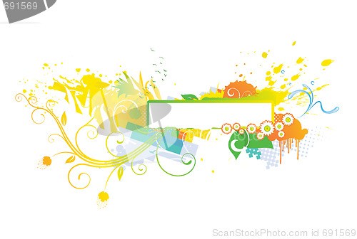 Image of floral abstract background