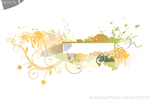 Image of floral abstract background