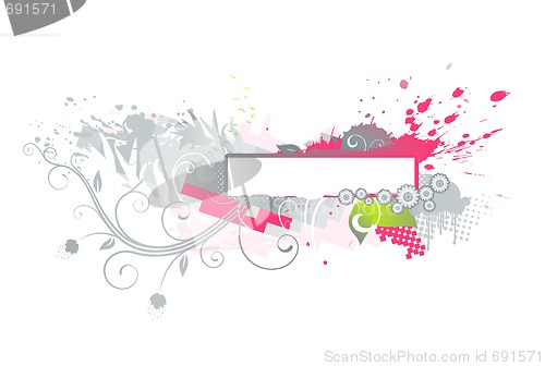 Image of floral abstract background